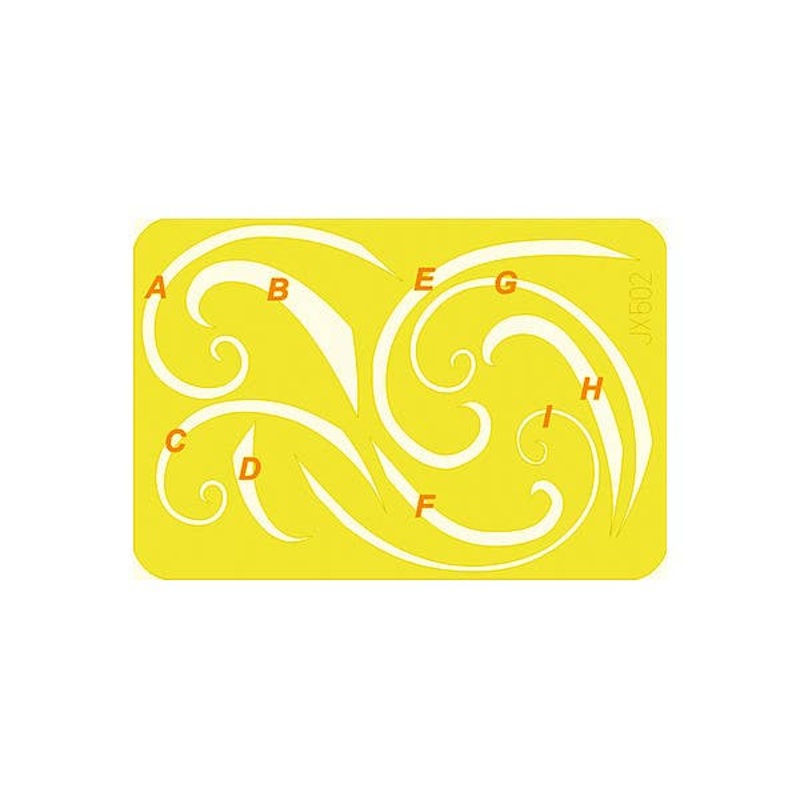 1/32 Spinner spirals  Die-Cut Flexible Mask