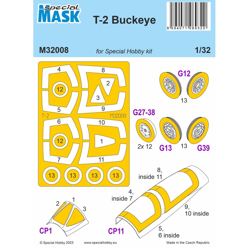 1/32 T-2 Buckeye MASK