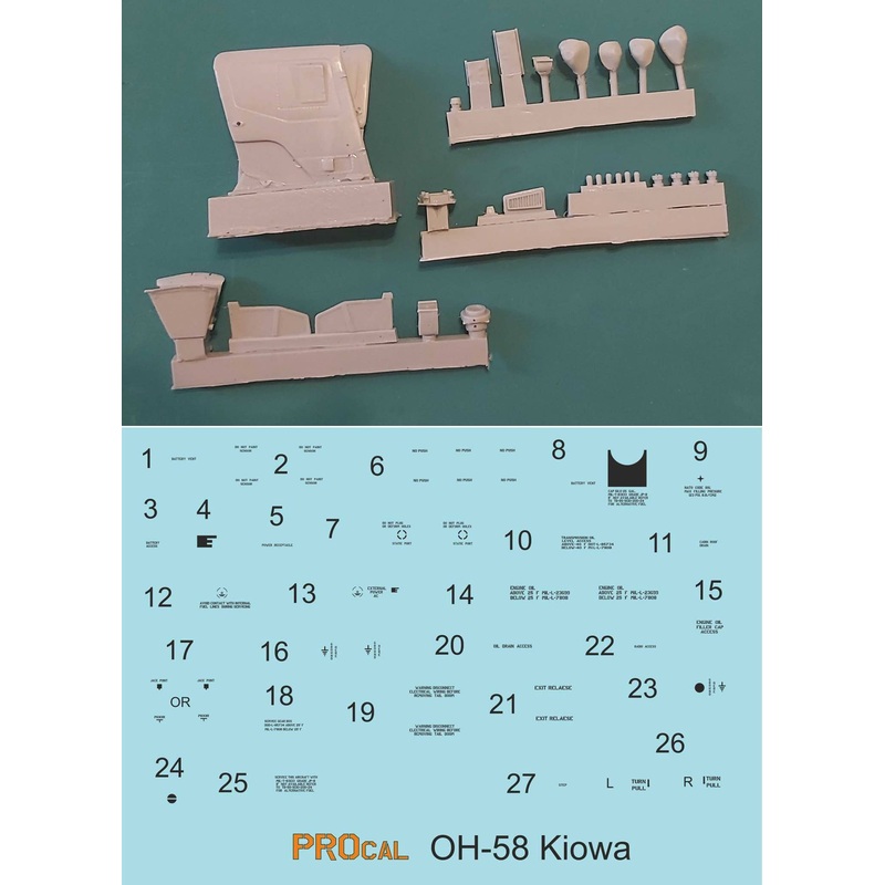 1/35 OH-58 Kiowa Upgrade Parts Set