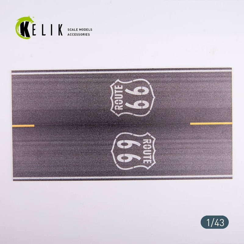 1/43 Route 66 - Base - Acrylic 3 mm (180 x 357 mm) (210 g)