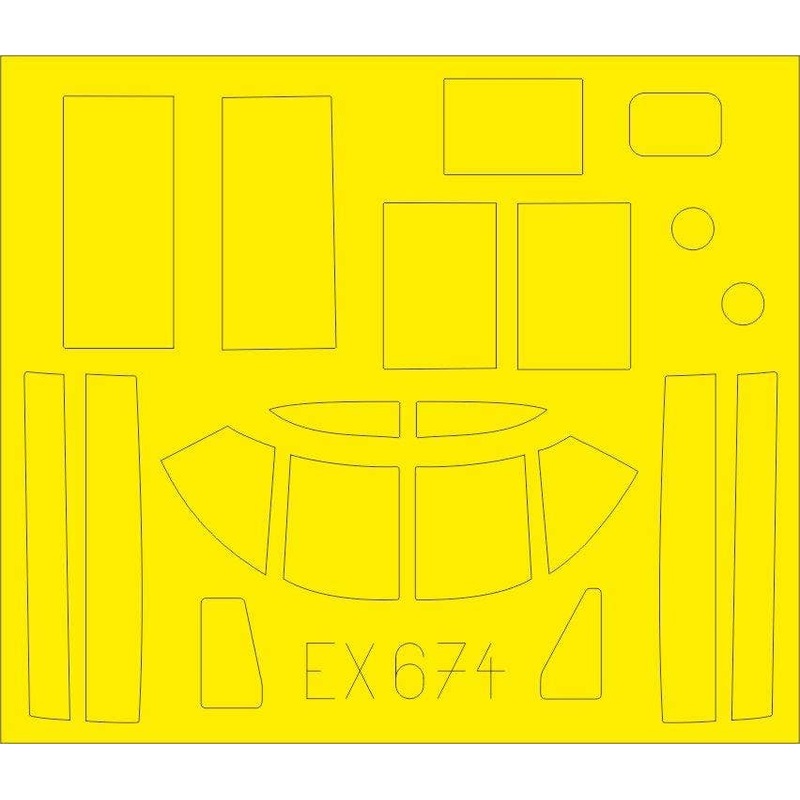 1/48 B-26B-50 Invader Masking Sheet (for ICM)