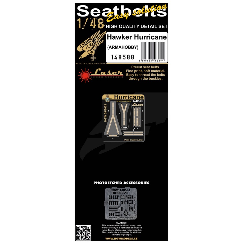 1/48 HAWKER HURRICANE Seatbelts