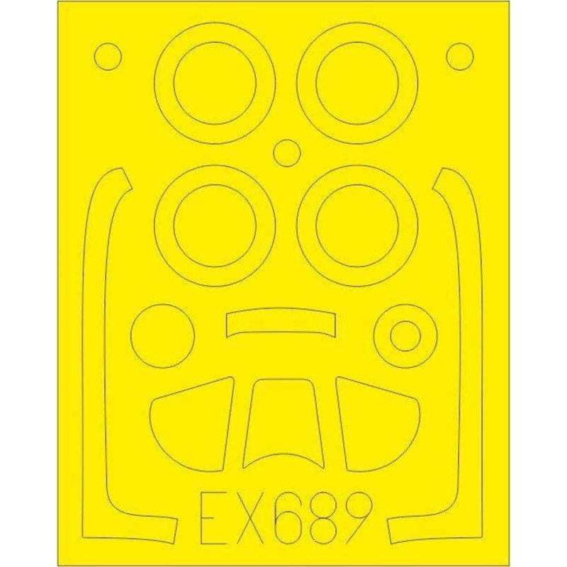 1/48 P-51D-5 Masking Sheet (for Airfix)