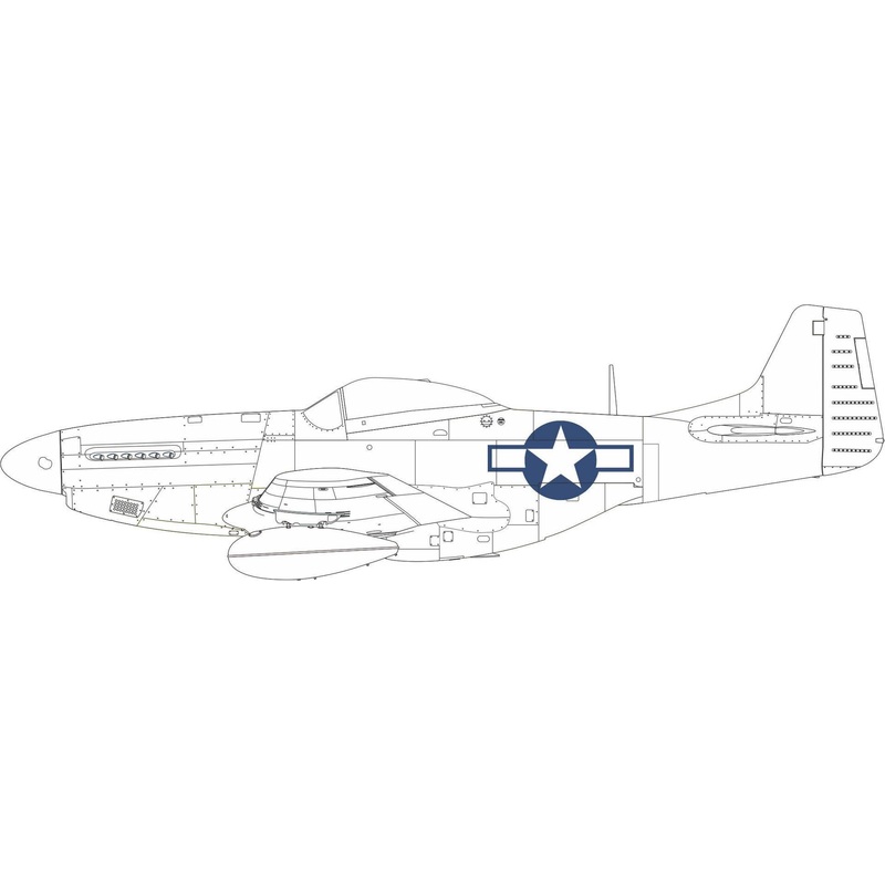 1/48 P-51D National Insignia Masks (for EDUARD)
