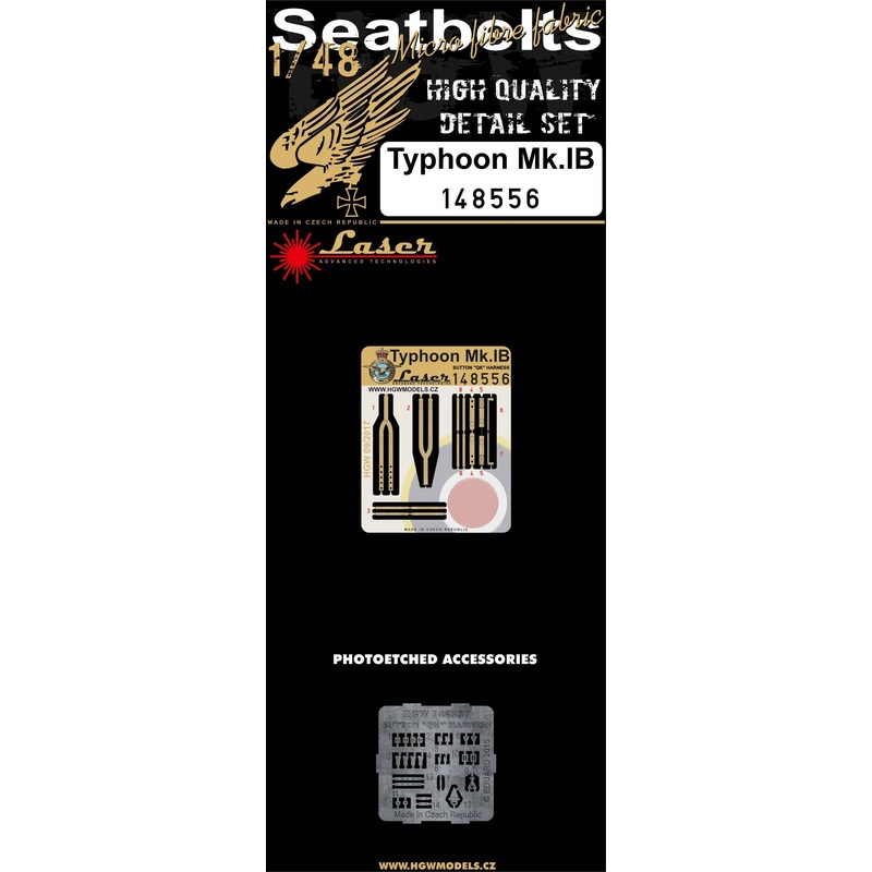 1/48 Typhoon Mk.IB Fabric Seat Belts