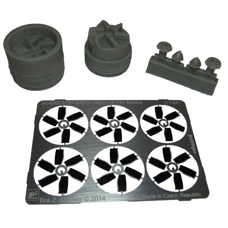 1/144 Boeing B787-8/9 GEnX-1B Engine Pylons Photoetch Fan Blades (for BRZBZ4081)