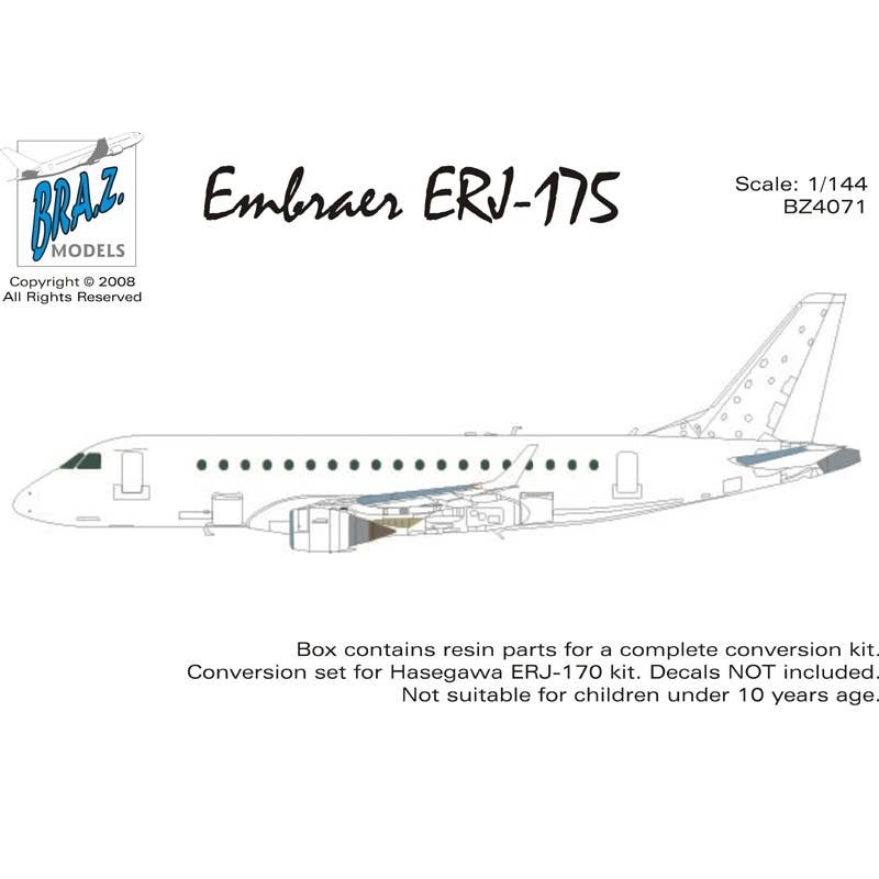 1/144 Embraer ERJ-175 Conversion Set (without Decal) (for Hasegawa)