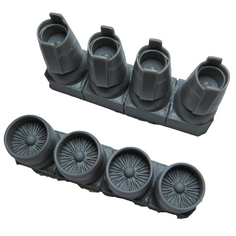 1/144 Il-76 Engines Intake + Closed Reversers Exhausts (for Trumpeter)