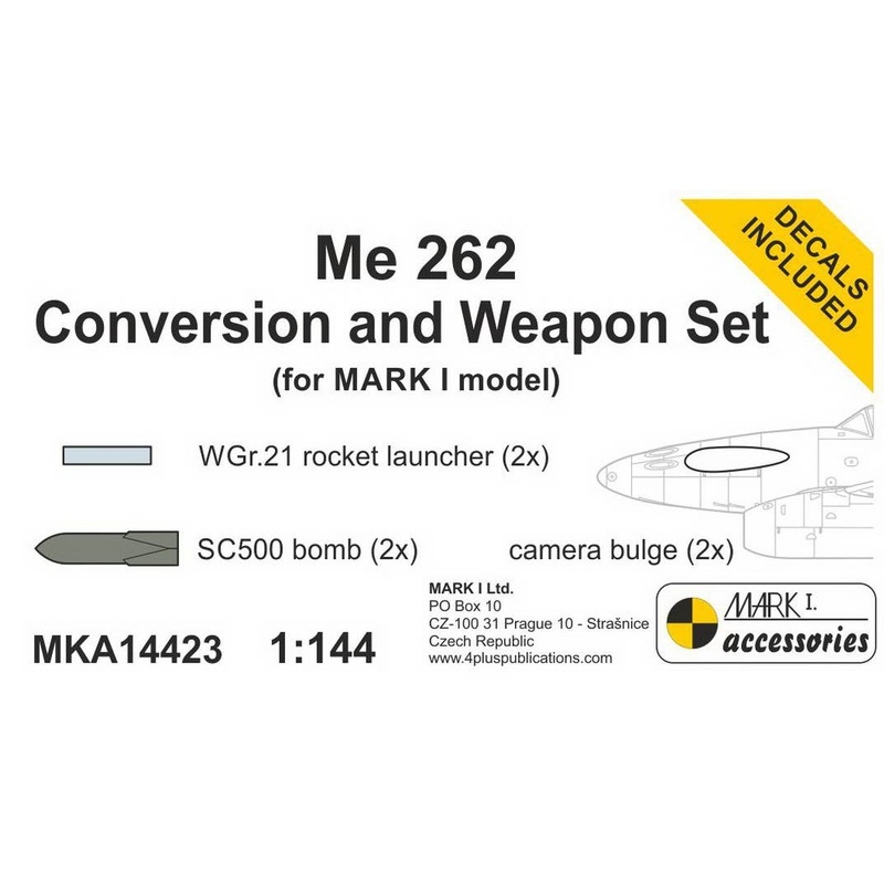 1/144 Me262 Conversion & Weapon Set