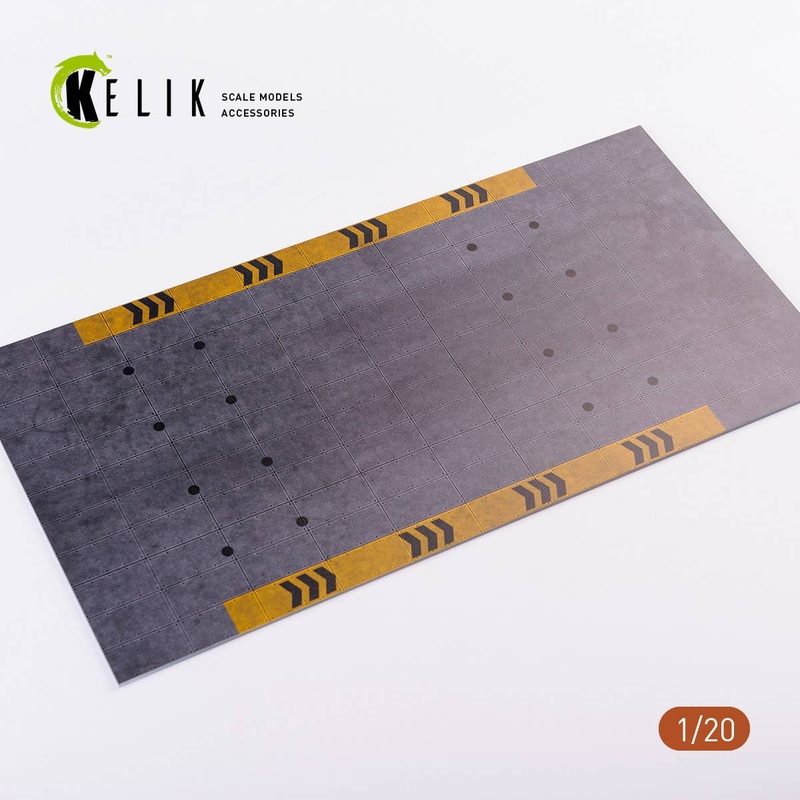 1/20 F1 garage Type 1 Base - Acrylic 3 mm (180 x 357 mm) (210 g)
