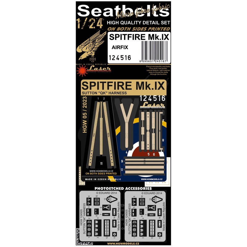 1/24 Spitfire Mk.IX Seatbelts