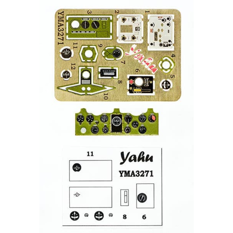 1/32 A5M4 Type 96 Carrier Fighter Mitsubishi Coloring Instrument Panel Special Hobby