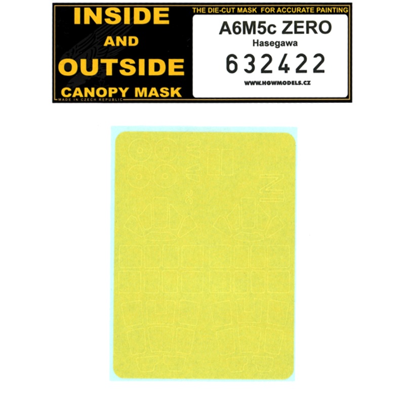 1/32 A6M5c ZERO Canopy Mask (for Hasegawa)