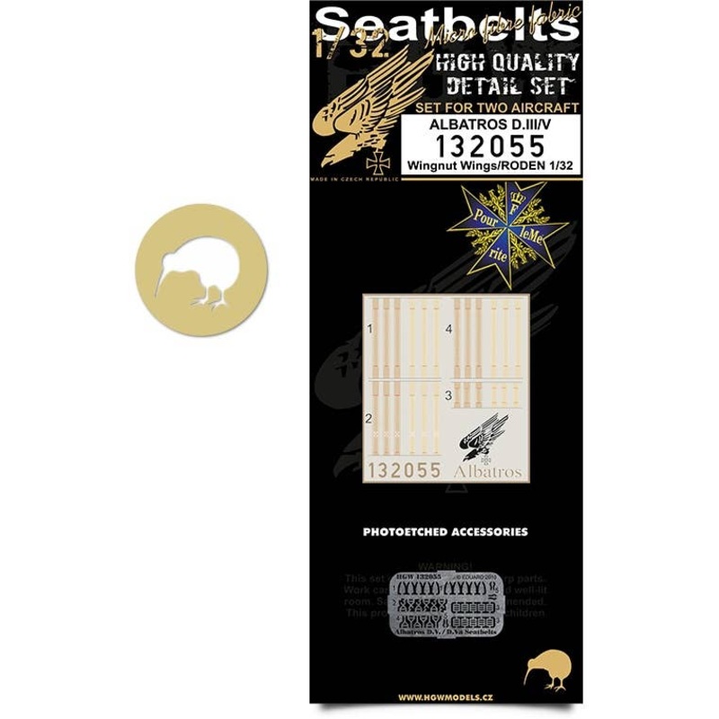 1/32 Albatros D.III / D.V Microfiber Seatbelt (for Wingnut Wings)