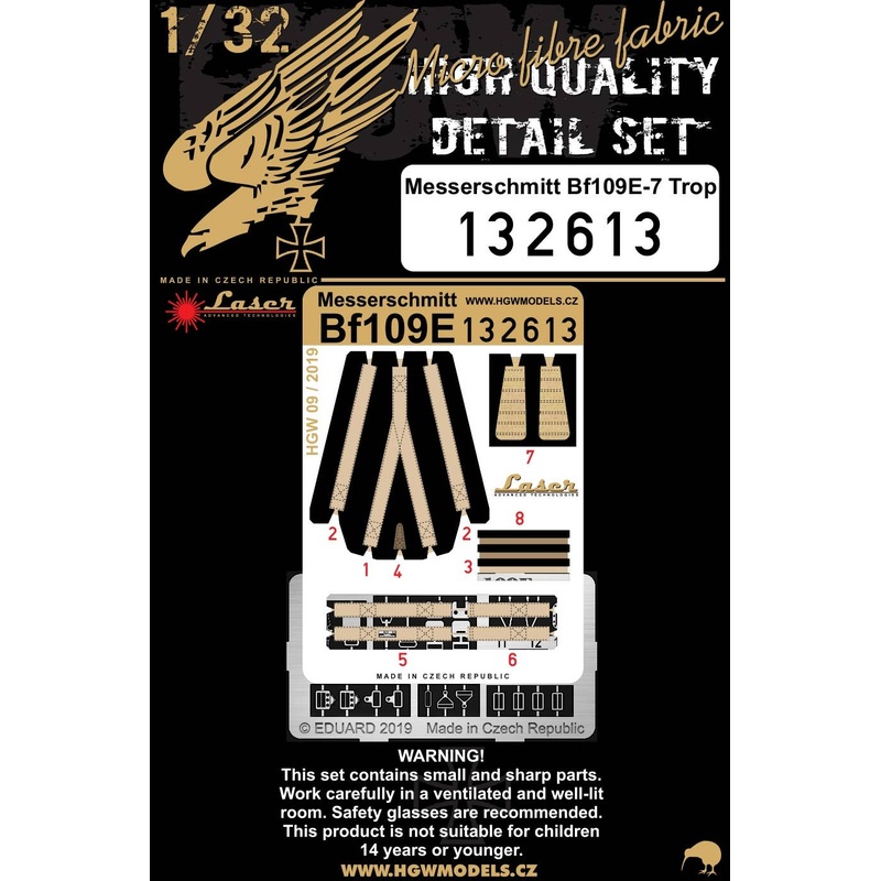1/32 Bf 109E Fabric Seatbelt (for HGW/Dragon)