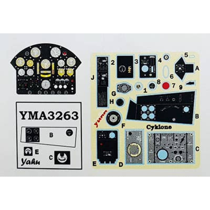 1/32 Caudron C.714 Fighter Coloring Instrument Panel Azul