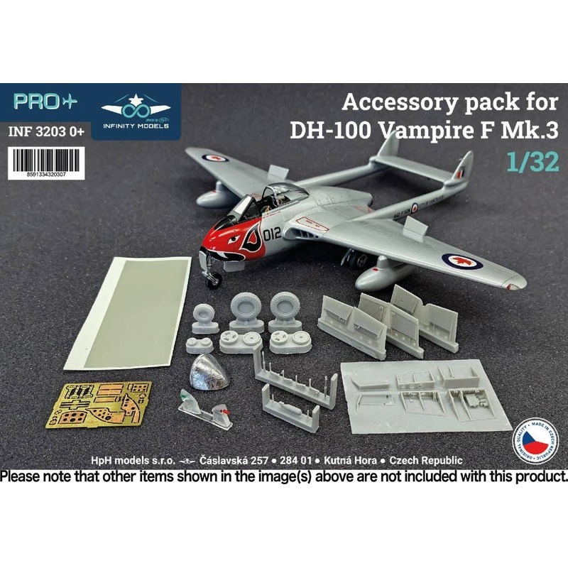 1/32 DH-100 Vampire F Mk.3 accessory pack (for INFINITY MODELS)