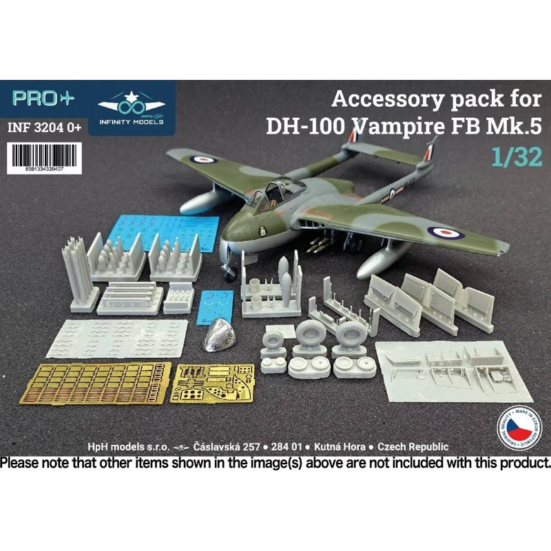 1/32 DH-100 Vampire FB Mk.5 accessory pack (for INFINITY MODELS)