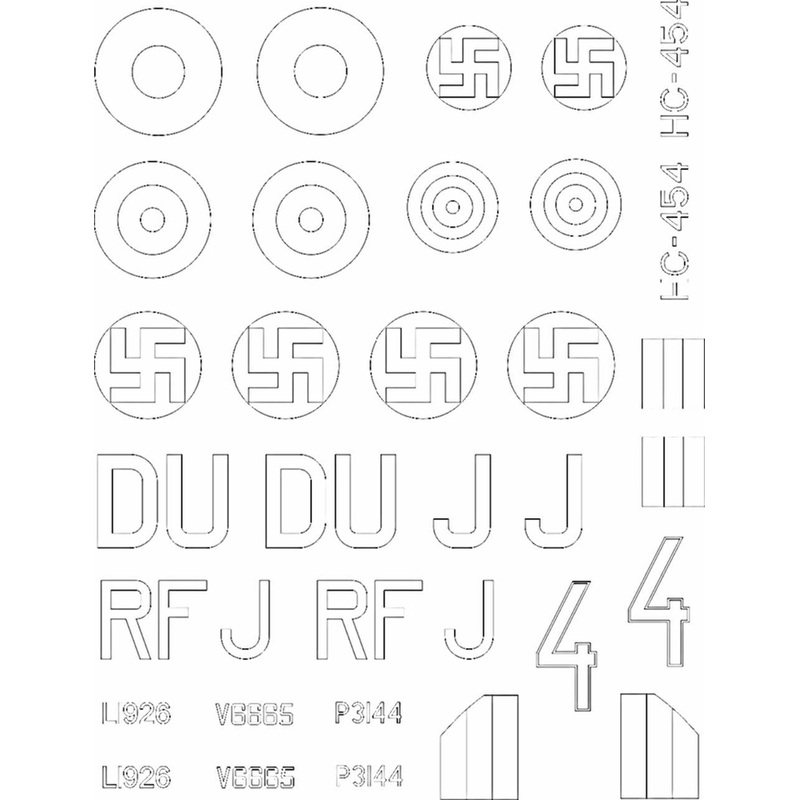 1/32 Hawker Hurricane Mk.I Finland Masking Sheet for Fly 32016