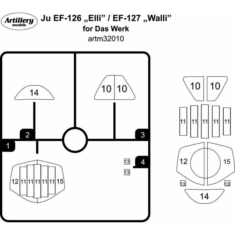 1/32 Ju EF-126 'Elli'/EF-127 MASK, for Das Werk