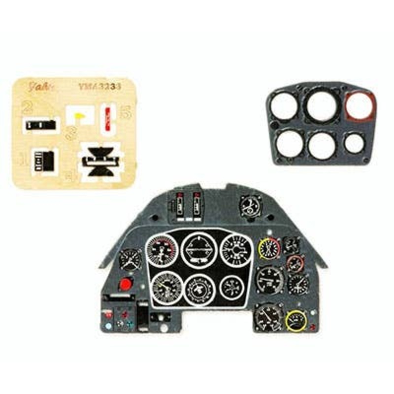 1/32 Messerschmitt Bf109K Colored Instrument Panel (Hasegawa / Revell)