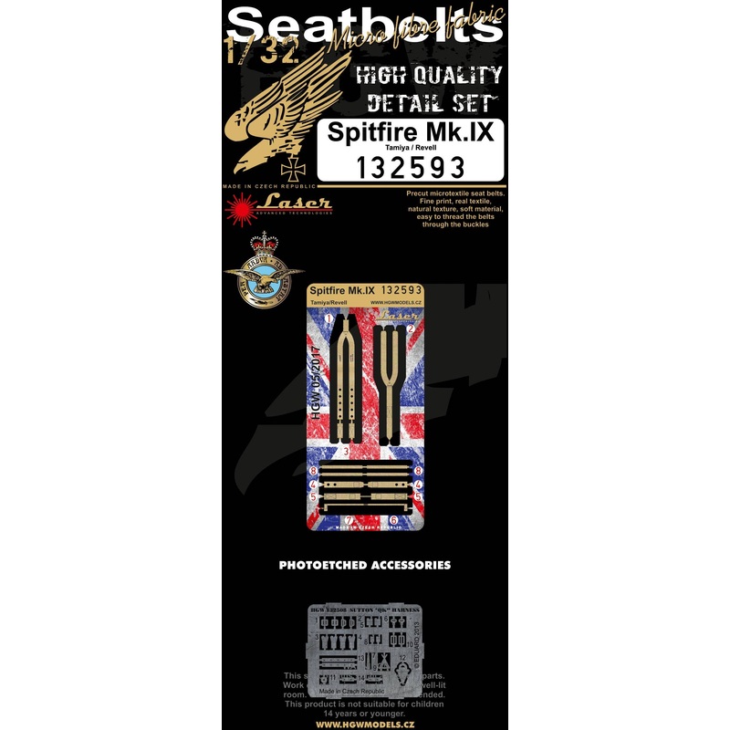 1/32 Spitfire Mk.IX Seatbelts (for Tamiya)