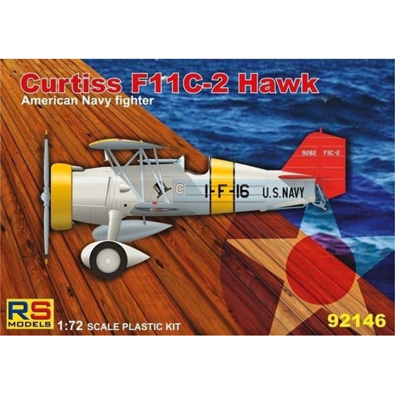 1/72 American Navy Fighter Curtiss F-11C-2 Hawk