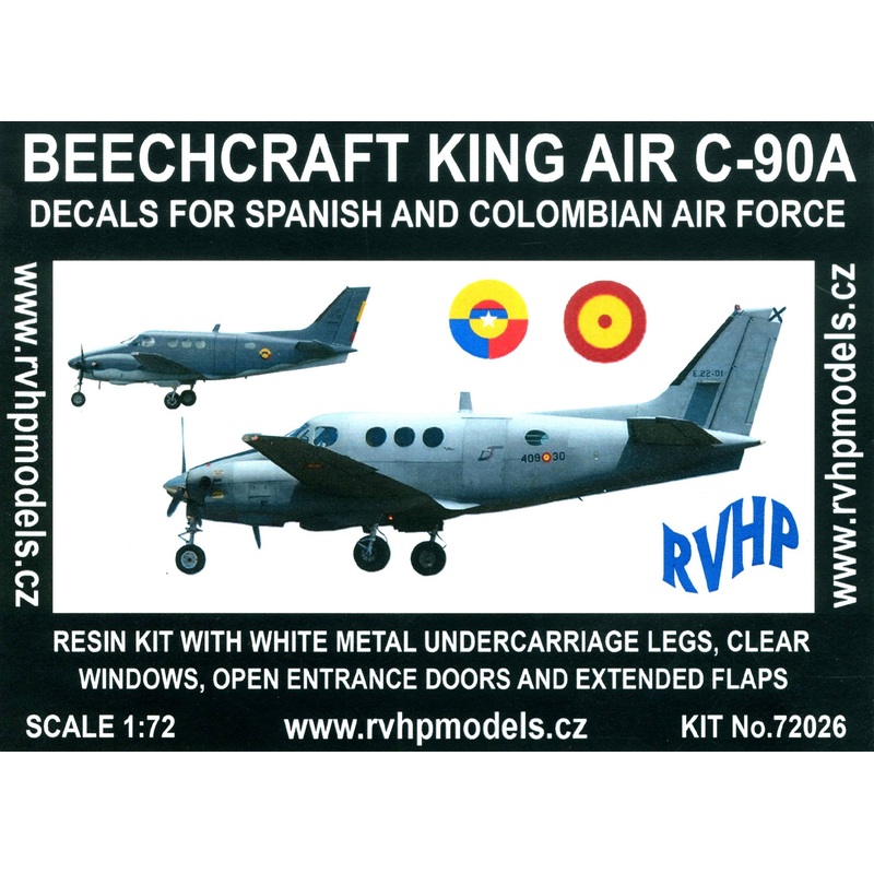 1/72 Beechcraft King Air C-90A (Spanish & Colombian Air Force)
