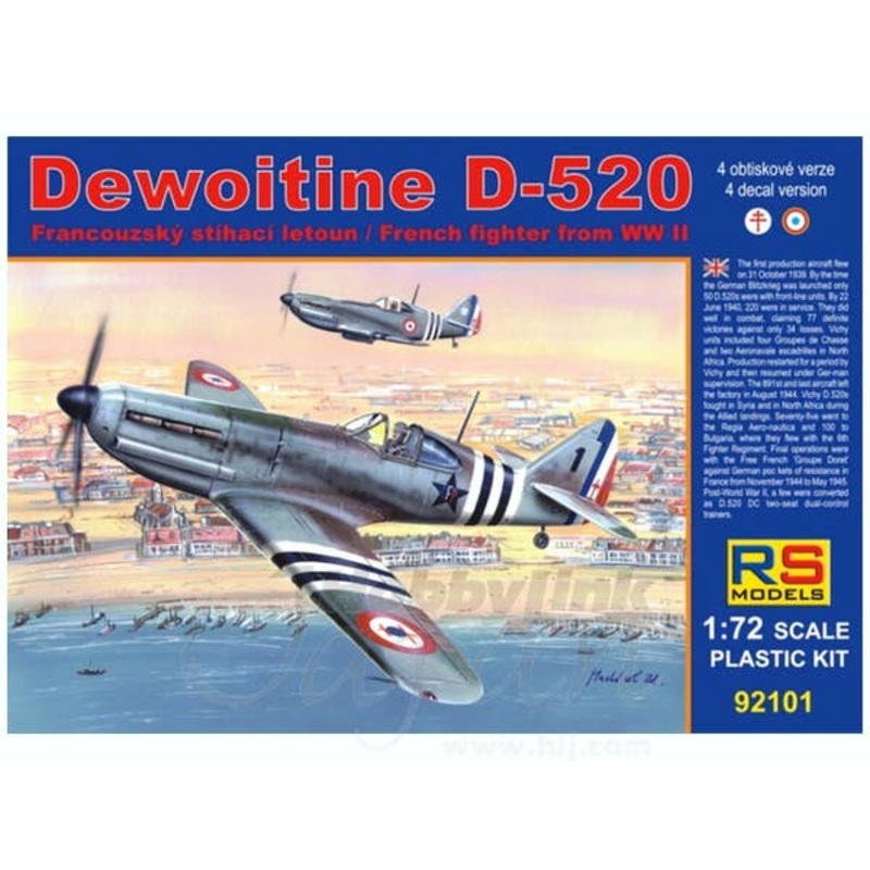 1/72 Dewoitine D-520 Free France