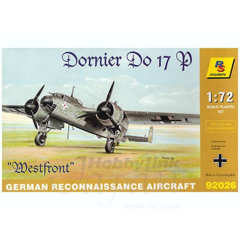 1/72 Dornier Do17 P-1 West Front