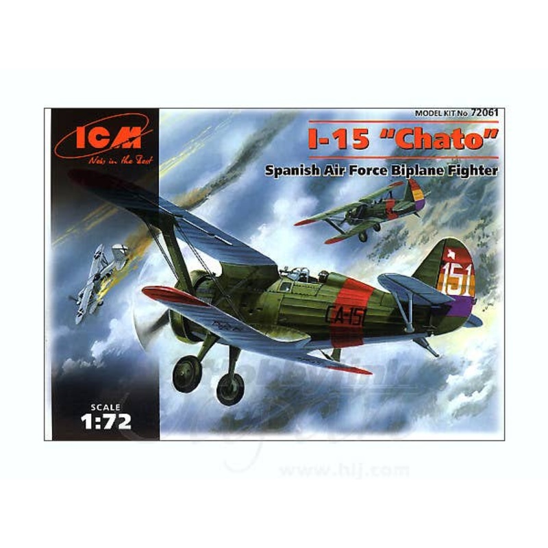 1/72 I-15 "Chato" Spanish Air Force Biplane Fighter