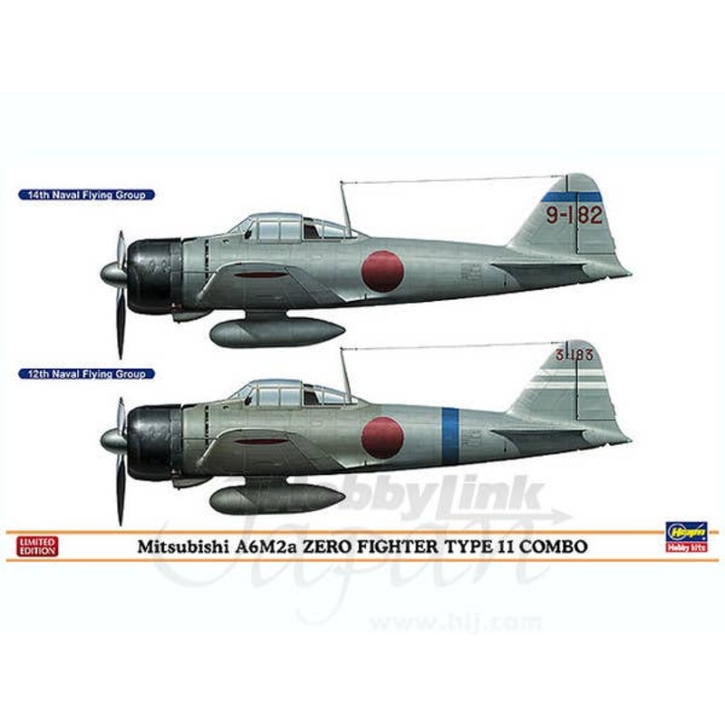 1/72 Mitsubishi A6M2a Zero Fighter Type 11 Combo Ltd.