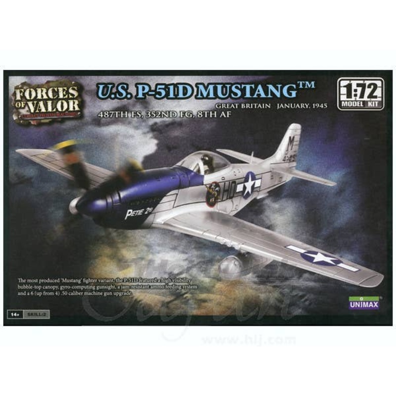 1/72 US P-51D Mustang 487th FS 352nd FG 8th AF Great Britain 1945
