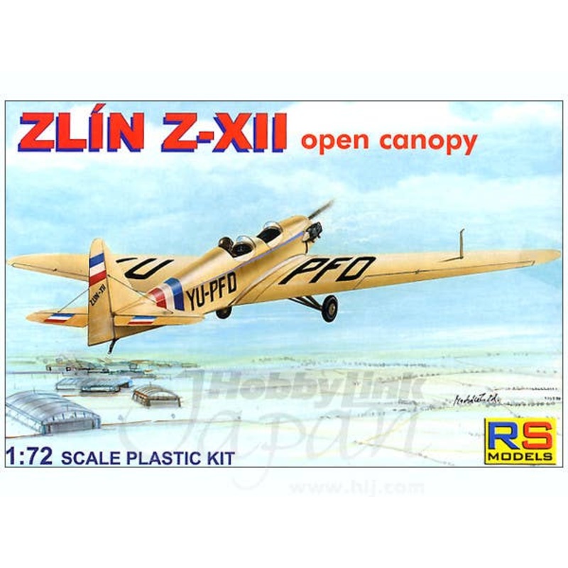 1/72 Zlin Z-XII Open Canopy