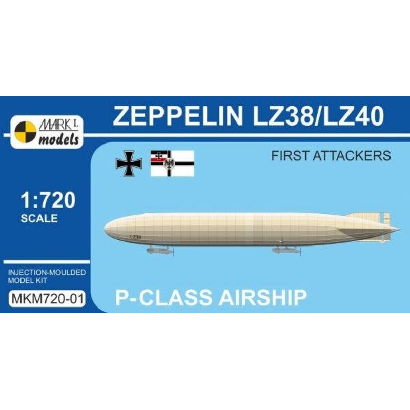1/720 Zeppelin LZ38/LZ40 "First Attackers"