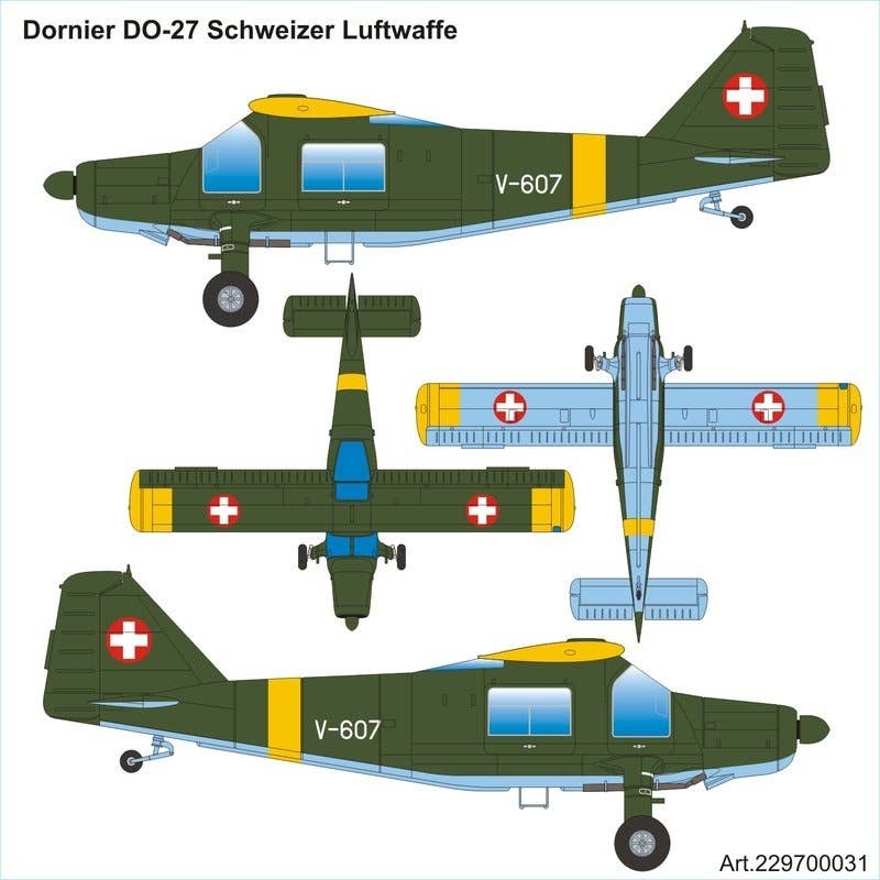 1/87 Dornier DO-27 Schweizer Luftwaffe