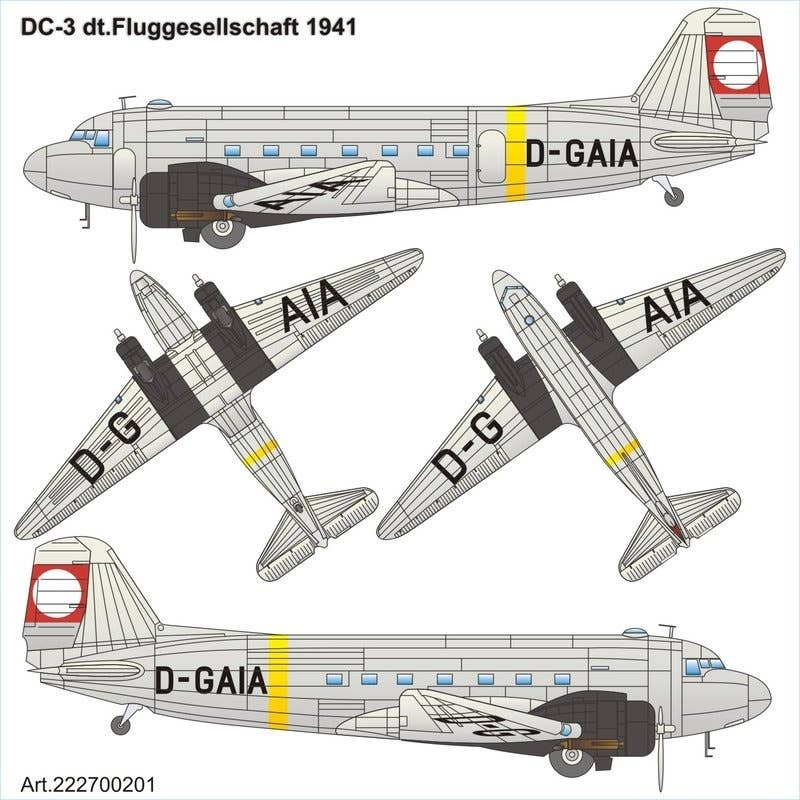 1/87 Douglas DC-3 dt.Fluggesellschaft 1941