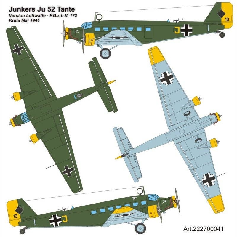 1/87 Ju-52 Tante KG.z.b.V. 172 (Kreta Mai 1941)