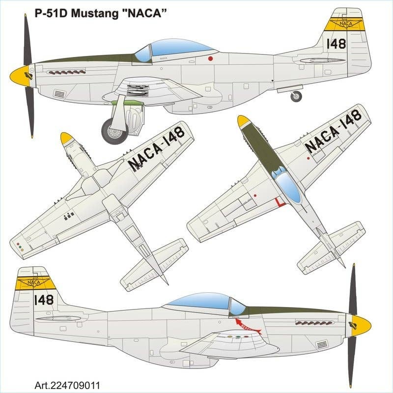 1/87 P-51D Mustang NACA (Serie NASA)