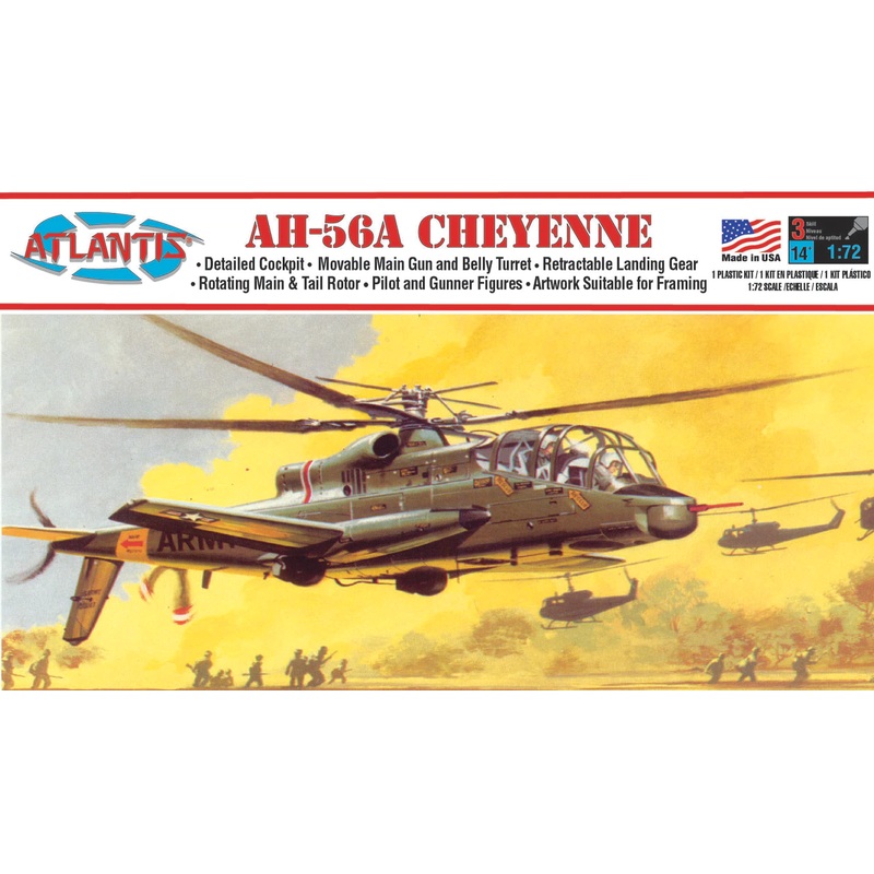 1/72 AH-56A Cheyenne Attack Helicopter