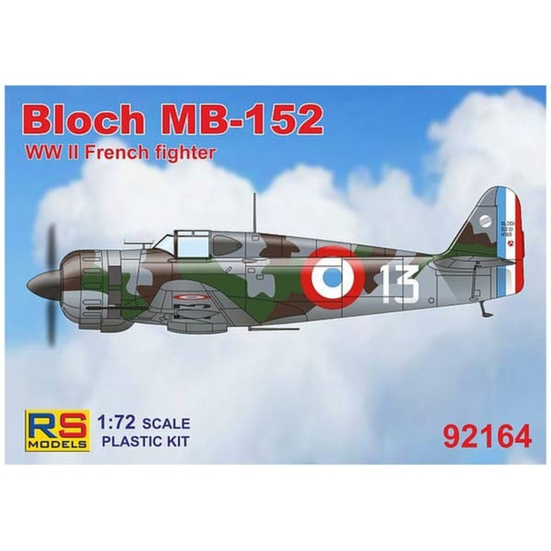 1/72 Bloch MB-152 Early Type (WWII French Fighter)