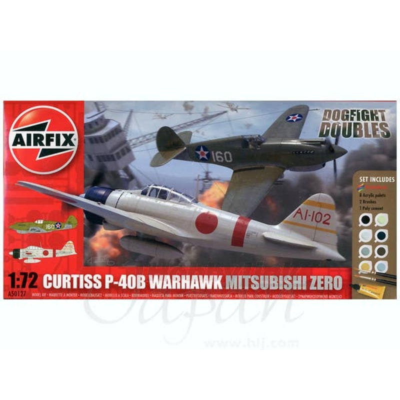 1/72 Curtiss P-40B Warhawk vs Mitsubishi Zero