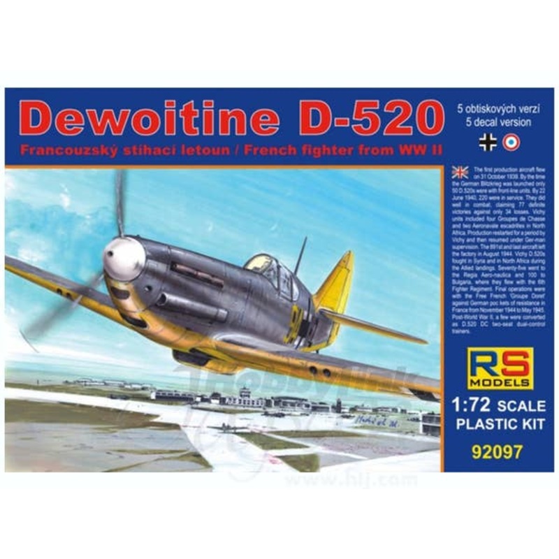 1/72 Dewoitine D-520 Luftwaffe