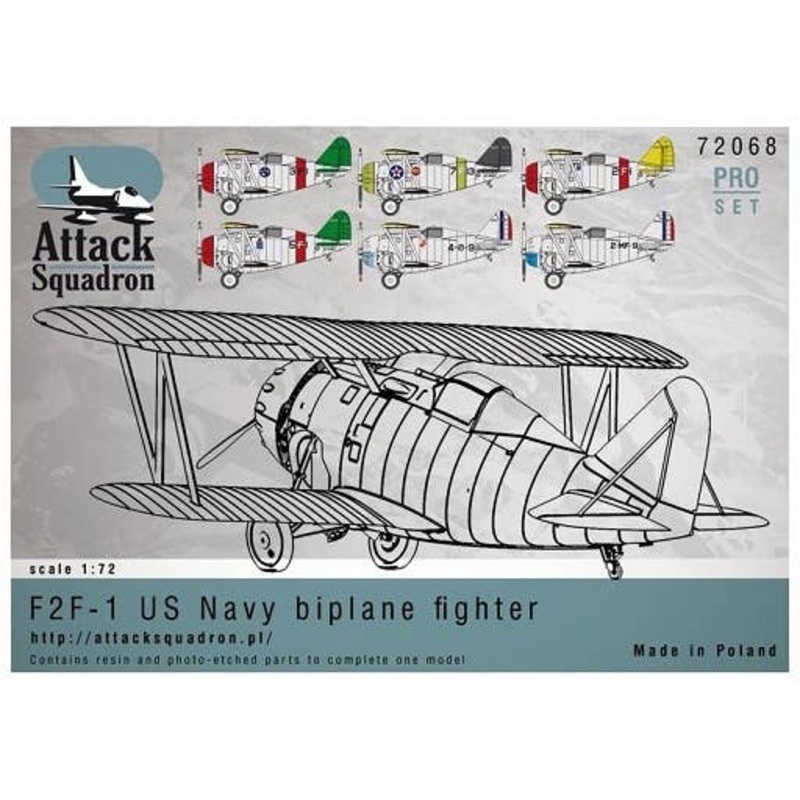1/72 Grumman F2F-1 US Navy Biplane Fighter