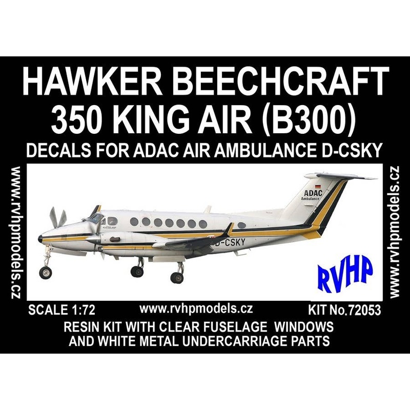 1/72 Hawker Beechcraft 350 King Air (B300 ADAC Air Ambulance)