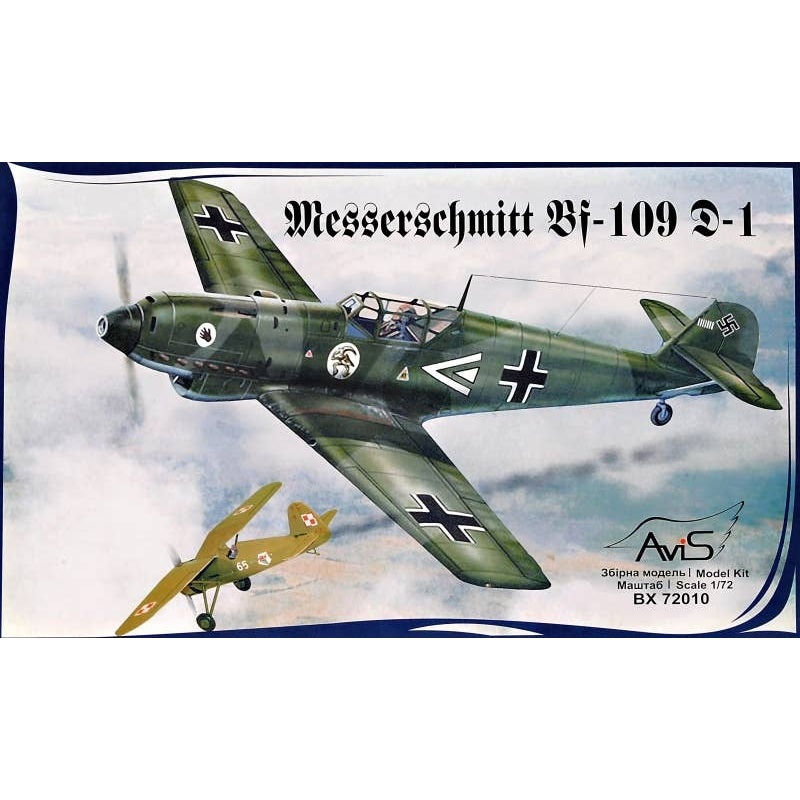 1/72 Messerschmitt Bf-109 D-1 WWII German Fighter
