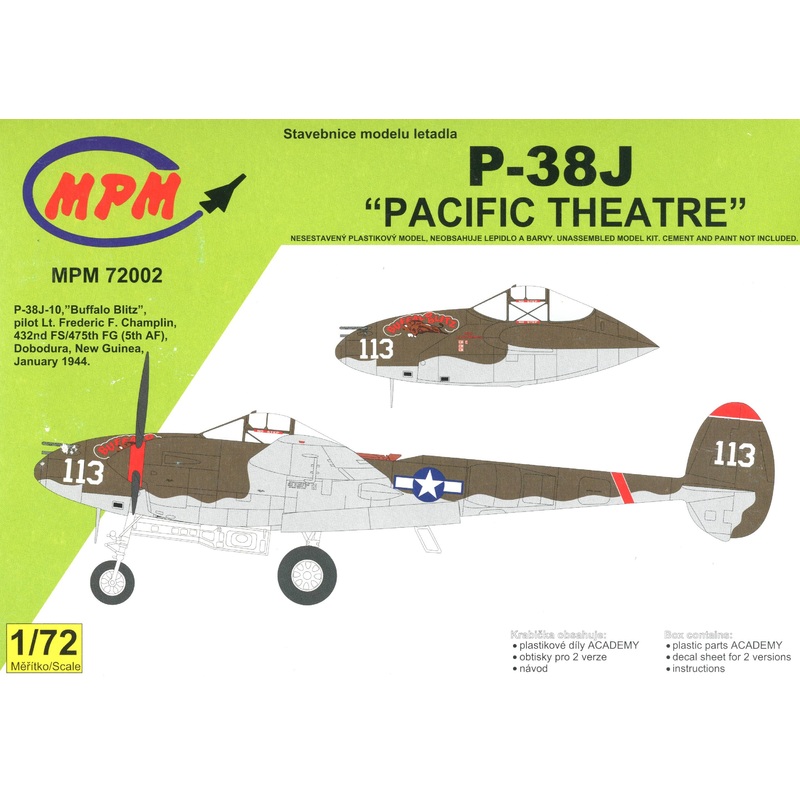 1/72 P-38J Lightning "Pacific Theater"