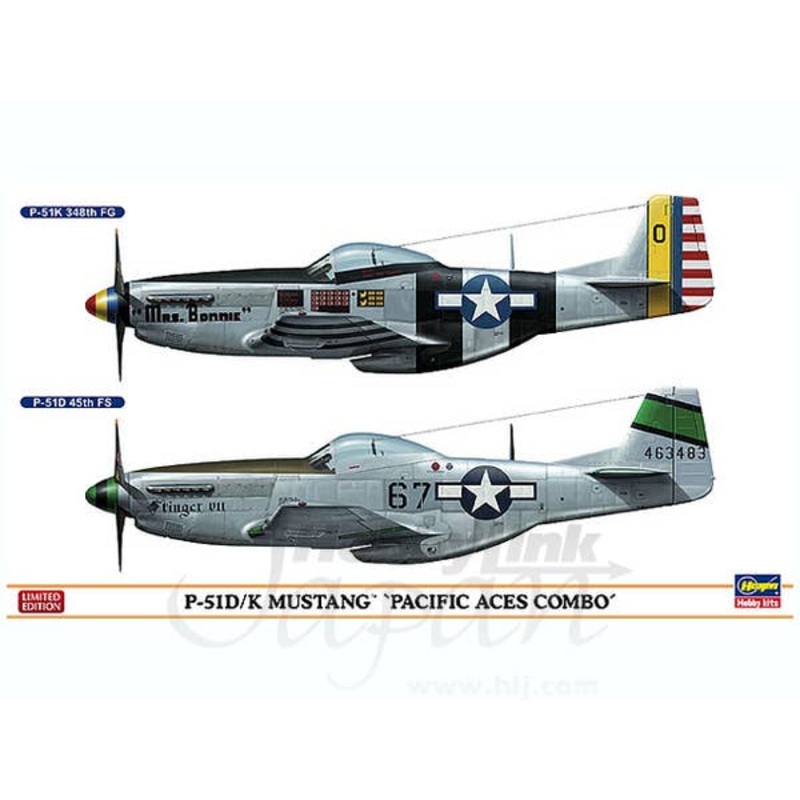 1/72 P-51D/K Mustang Pacific Aces Combo (2 Kits)