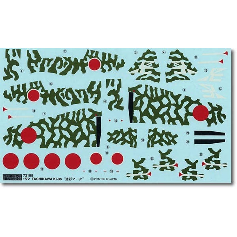 1/72 Tachikawa "Ida" Ki36 w/Camo Decal