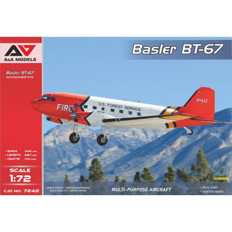 1/72 Basler BT-67 Turboprop Multi-Purpose Aircraft